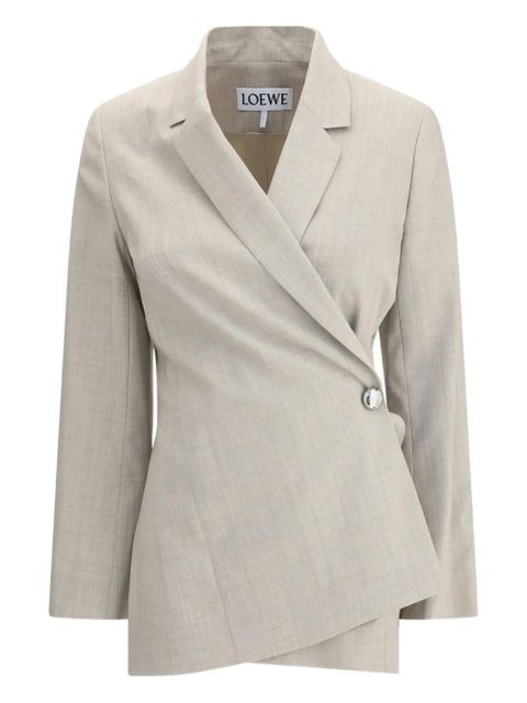 LOEWE asymmetrical single-button jacket - Neutrals - zdjęcie produktu nr 1