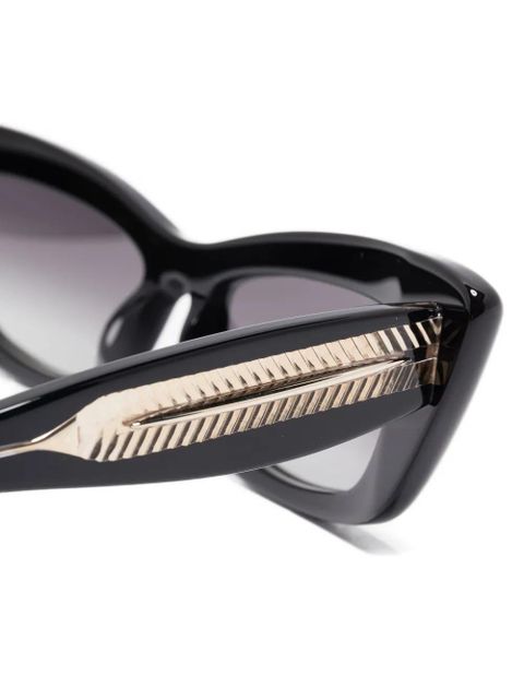 Aquazzura cat-eye frame sunglasses - Black