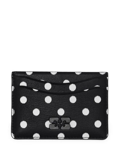 GANNI polka-dot card holder - Black - zdjęcie produktu nr 1