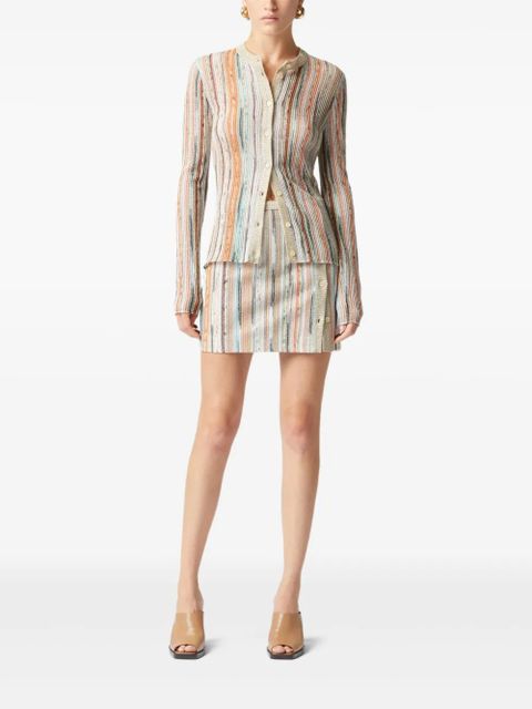Missoni striped mini skirt - Neutrals - zdjęcie produktu nr 2