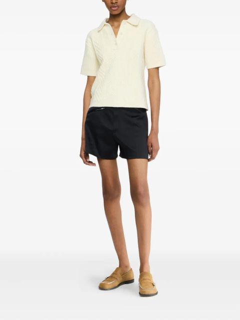 JW Anderson cable-knit polo top - Neutrals