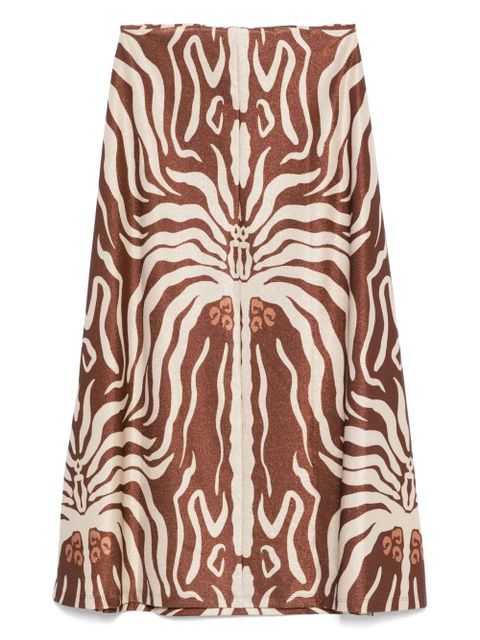 Johanna Ortiz Keel midi skirt - Brown - zdjęcie produktu nr 2