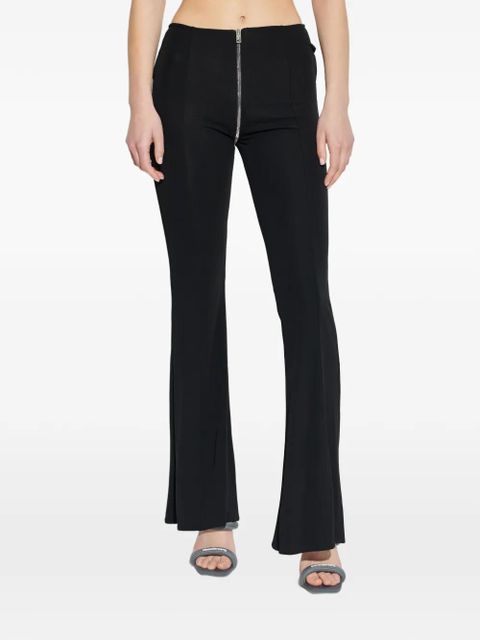 Alexander Wang zip-detail flared trousers - Black - zdjęcie produktu nr 2