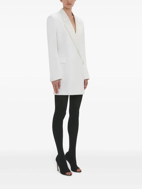 Victoria Beckham fold-shoulder blazer mini dress - White - zdjęcie produktu nr 2