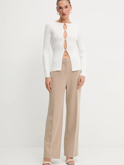 Bardot kardigan damski kolor biały lekki 59799TB - zdjęcie produktu nr 2