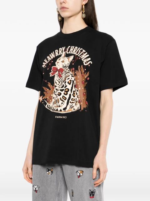 FARM Rio Mearry Christmas T-shirt - Black