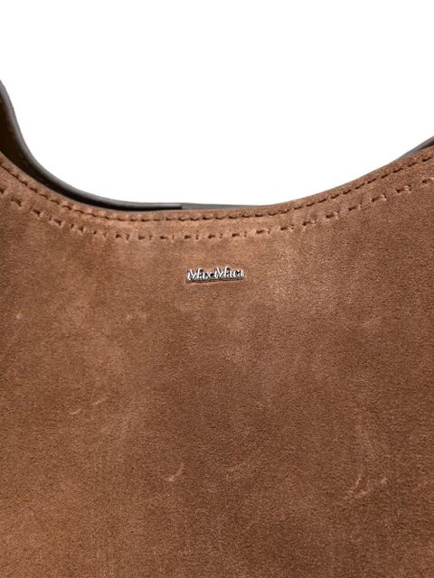 Max Mara large suede tote bag - Brown