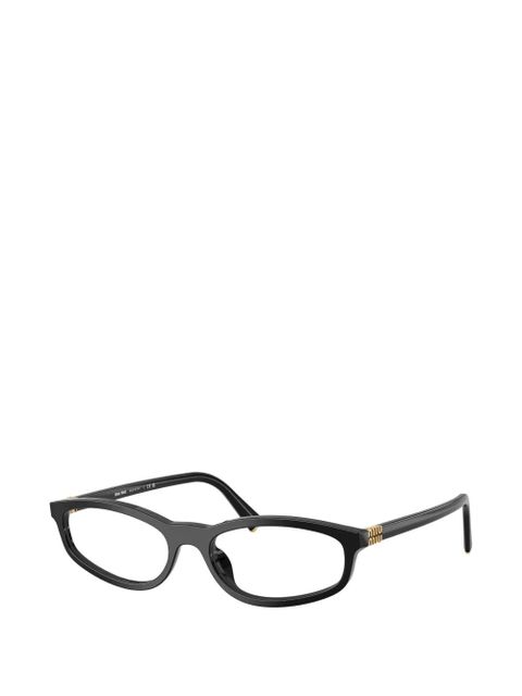 Miu Miu Eyewear oval-shape glasses - Black - zdjęcie produktu nr 2