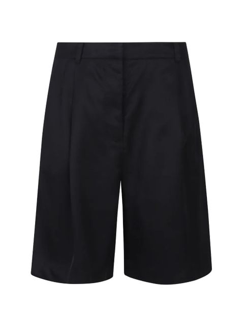 The Frankie Shop Marfa pleated silk shorts - Black - zdjęcie produktu nr 1