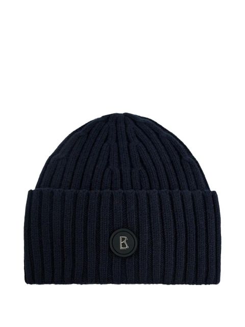 BOGNER ribbed beanie hat - Blue - zdjęcie produktu nr 1