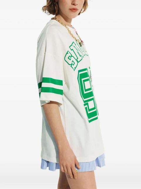 Essentiel Antwerp Snoopy print oversized T-shirt - White