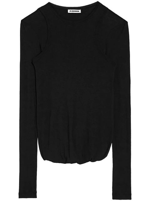 Jil Sander crew-neck T-shirt - Black - zdjęcie produktu nr 1