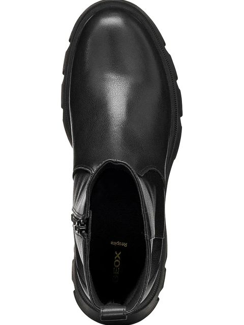 Geox botki D PLUETTE damskie kolor czarny na płaskim obcasie D565MB 04654 C9999