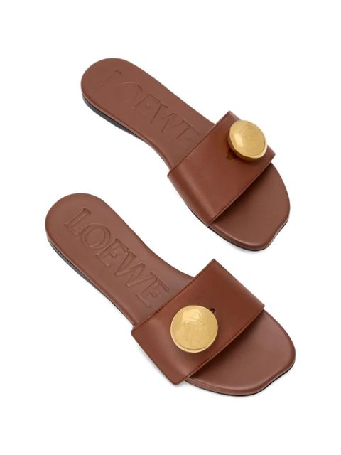 LOEWE round-detail sandals - Brown