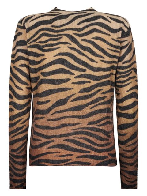 MC2 Saint Barth zebra-print sweater - Brown