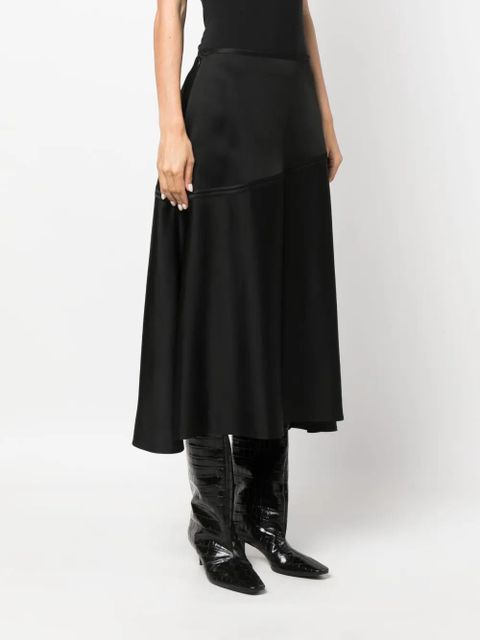 Jil Sander flared midi skirt - Black