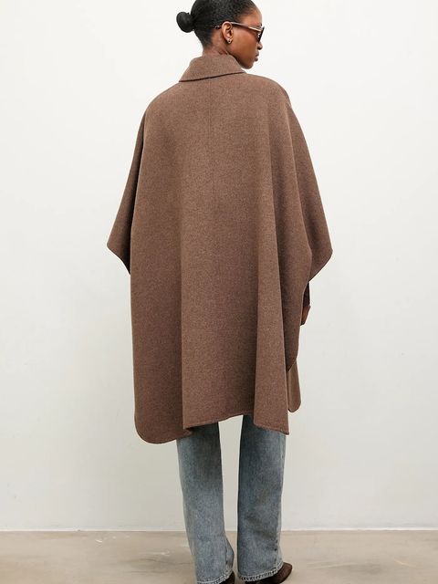Answear.LAB płaszcz wełniany kolor brązowy - zdjęcie produktu nr 2