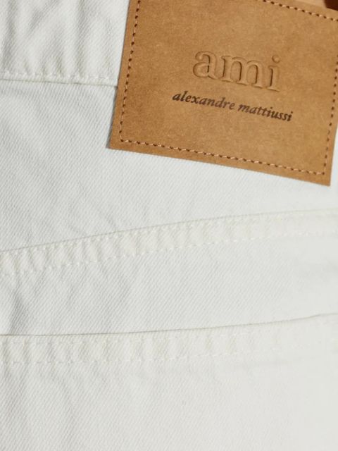 AMI Paris straight-leg denim jeans - White