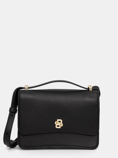 BOSS torebka skórzana kolor czarny 50554935 - zdjęcie produktu nr 1