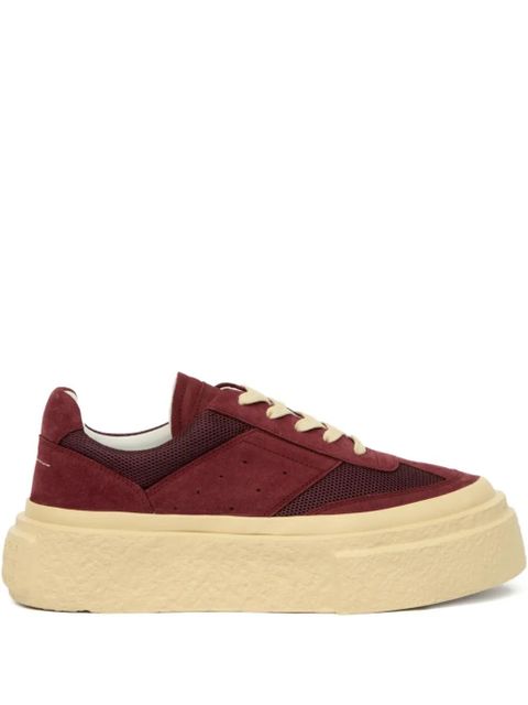 MM6 Maison Margiela suede sneakers - Red - zdjęcie produktu nr 1