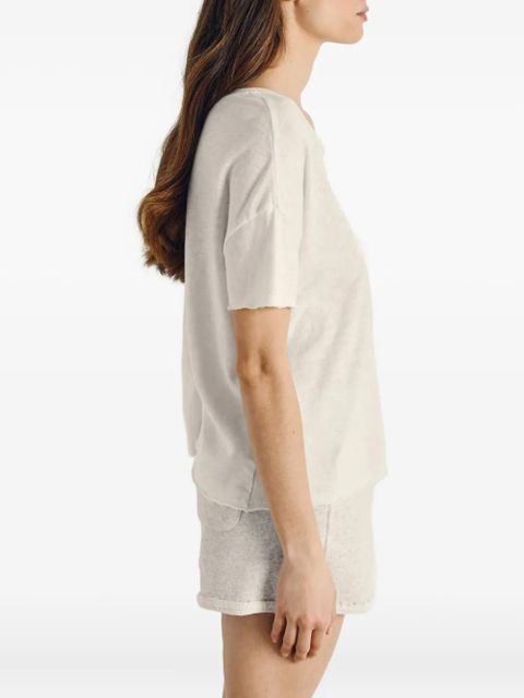 American Vintage Sonoma boat neck T-shirt - White