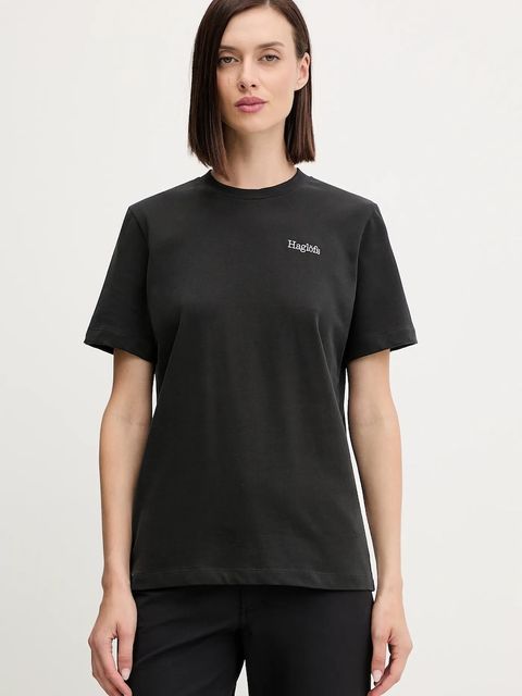 Haglöfs t-shirt damski kolor czarny 607665 - zdjęcie produktu nr 1