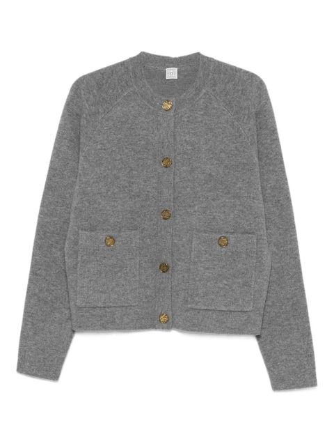TOTEME buttoned patch-pocket cardigan - Grey - zdjęcie produktu nr 1