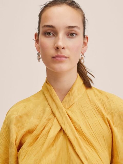 Lejąca sukienka teksturowana