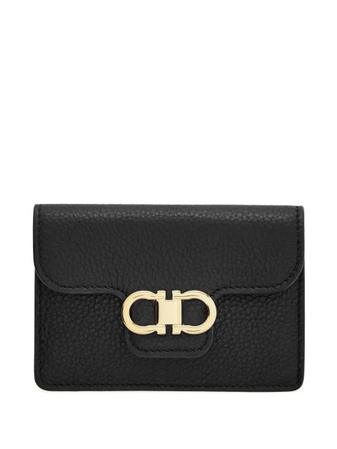 Ferragamo Gancini calfskin keyring wallet - Black - zdjęcie produktu nr 1