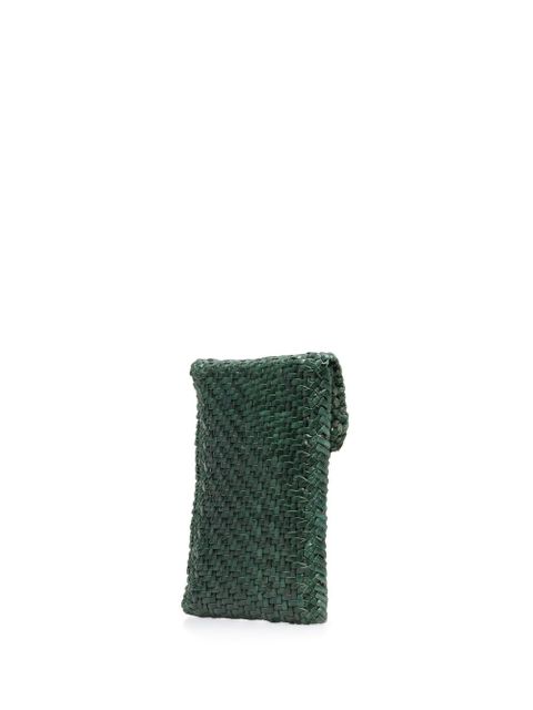 DRAGON DIFFUSION interwoven-design phone-case bag - Green