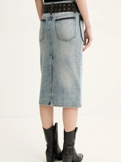 Miss Sixty spódnica kolor niebieski midi prosta 6S1KJ58600