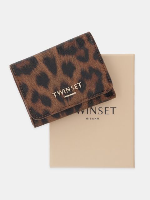 Twinset portfel damski kolor brązowy 252TL8015