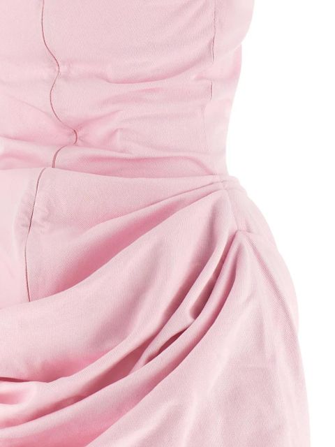 Magda Butrym off-shoulder ruched mini dress - Pink