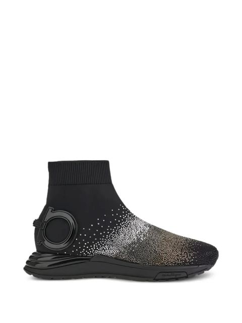 Ferragamo logo-detail embellished sneakers - Black - zdjęcie produktu nr 1