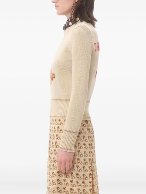 Valentino Garavani embroidered sweater - Neutrals