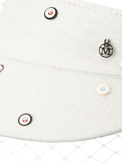 Maison Michel New Abby veil visor - White - zdjęcie produktu nr 2