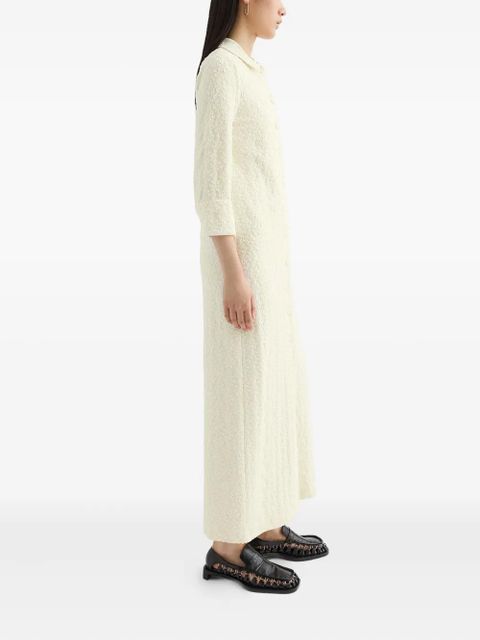Jil Sander floral-embellished maxi dress - Neutrals