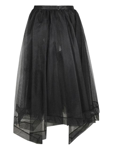Alexander McQueen asymmetric-design tiered-skirt - Black - zdjęcie produktu nr 2