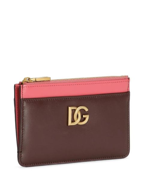 Dolce & Gabbana DG-plaque cardholder - Red