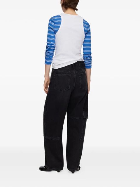 GANNI Audri cargo jeans - Black