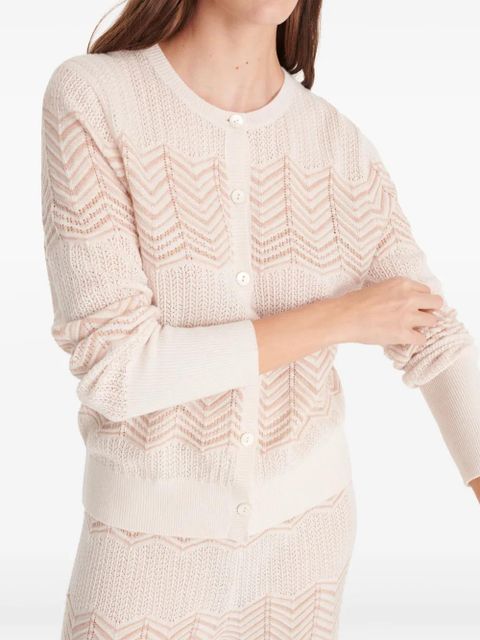 ERES Pompons cardigan - White
