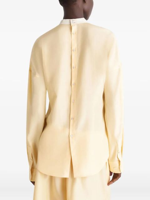 LEMAIRE buttoned long-sleeve blouse - Yellow