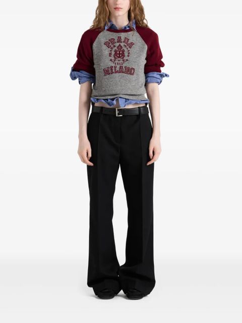 Prada gabardine trousers - Black
