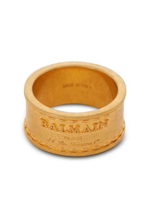 Balmain Signature band ring - Gold