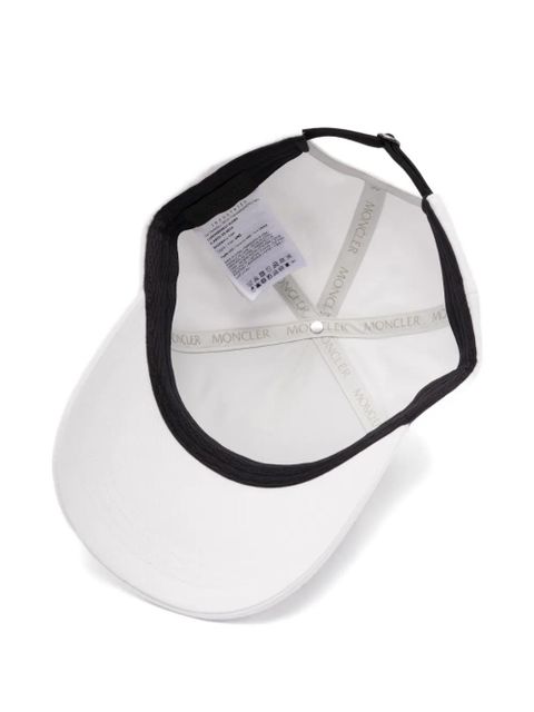 Moncler logo-patch baseball cap - White