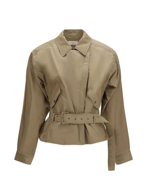 Saint Laurent flap-pockets belted jacket - Neutrals - zdjęcie produktu nr 1