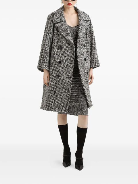 Dolce & Gabbana chevron strapless midi dress - Black - zdjęcie produktu nr 2