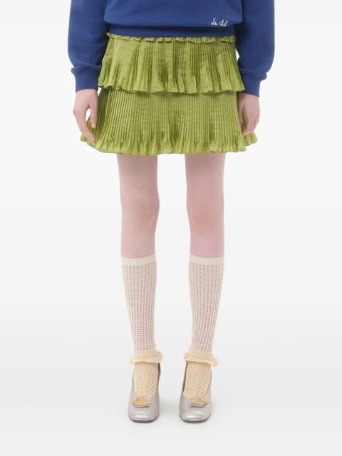 Valentino Garavani taffeta skirt - Green