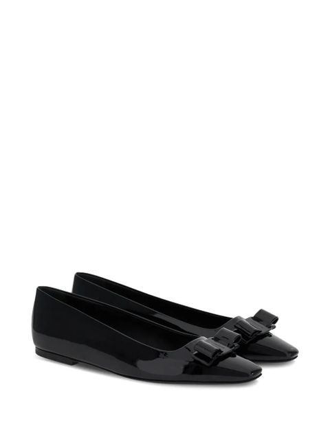 Ferragamo Vara bow ballerina shoes - Black - zdjęcie produktu nr 2
