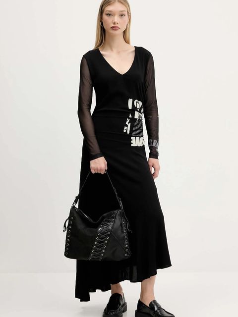 Desigual torebka TANGO BLACK PATCH LEI kolor czarny 25WAXP79